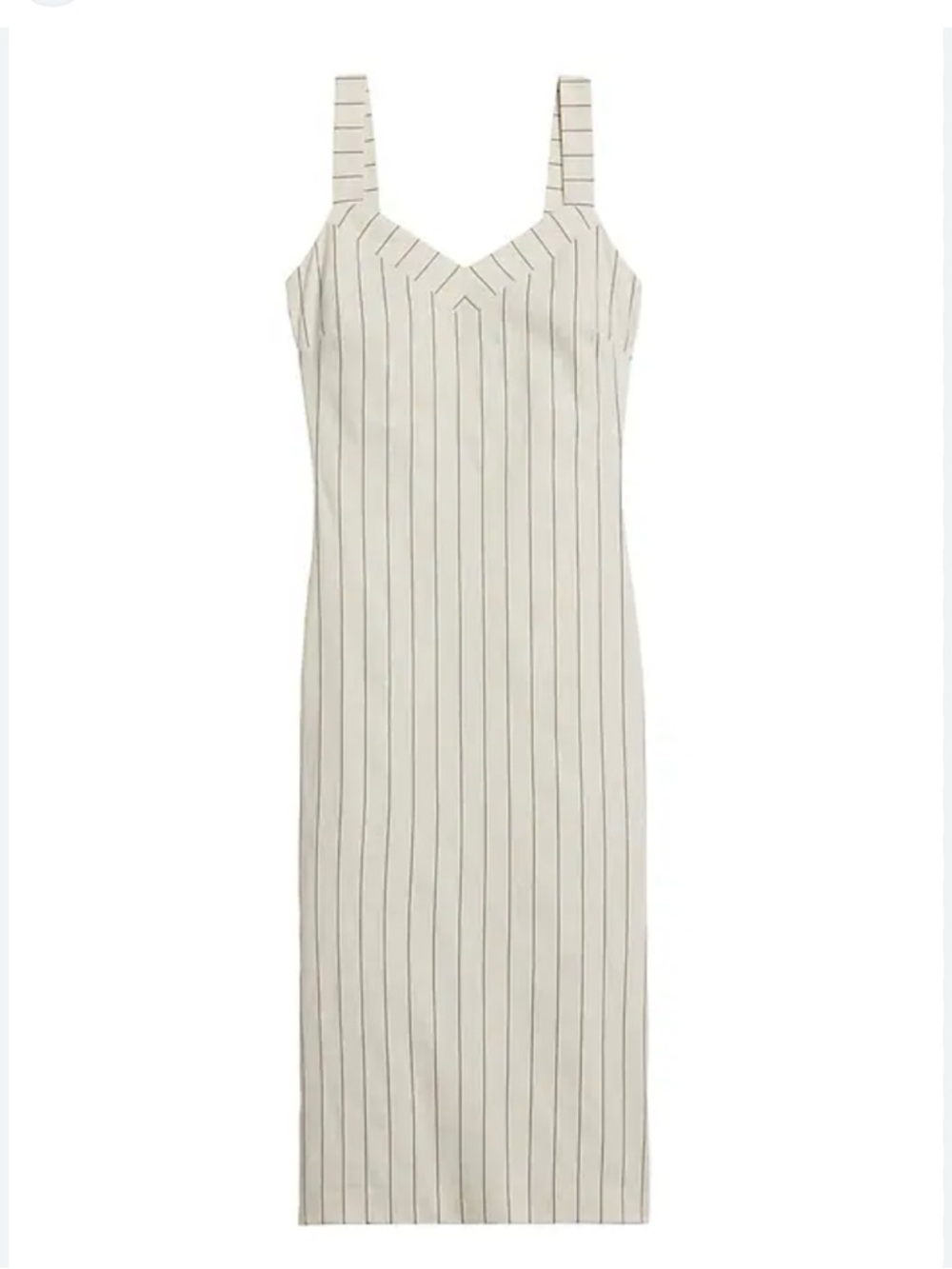 Banana  Republic Striped Sleeveless Midi pin Dress NWT 8 linen blend fully lined